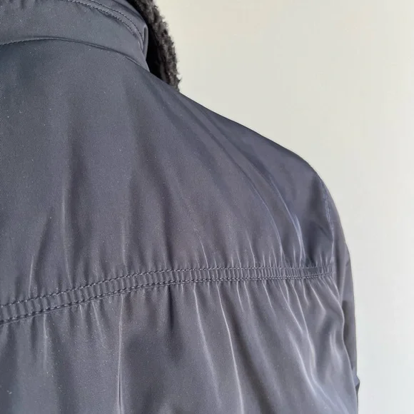 Gap men’s navy bomber jacket with sherpa collar - Picture 7 of 13